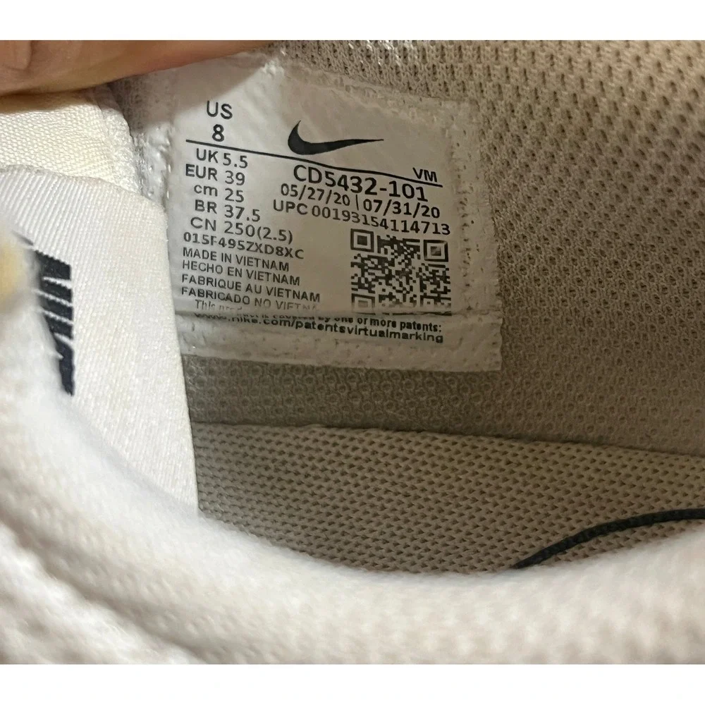 Nike Air Max Excee Women's White Black Sneakers CD5432-101 Size 8